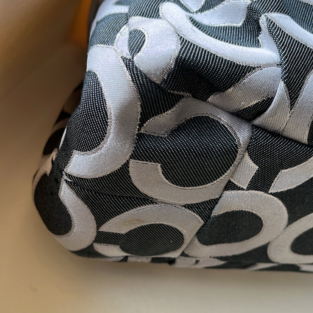 Authentic Coach Bag, OP Art Coach Signature Logo Purse, Vintage Rare Y2K EUC - Picture 5 of 15